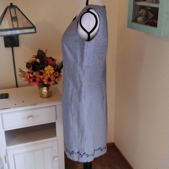 Liz Claiborne Lizsport Stretch Gingham Dress - Picture 5 of 12